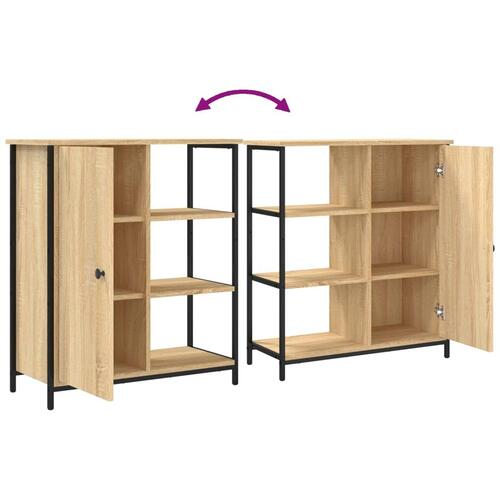 Skænk 70x30x80 cm konstrueret træ sonoma-eg