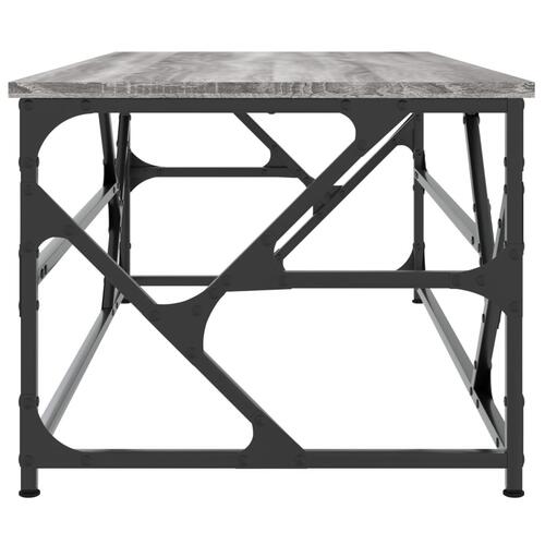 Sofabord 100x50x40 cm konstrueret træ Grå sonoma-eg