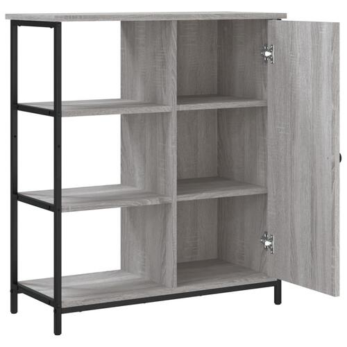 Skænk 70x30x80 cm konstrueret træ grå sonoma-eg