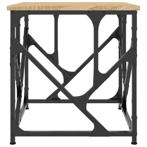Sofabord 45x45x47,5 cm konstrueret træ sonoma-eg