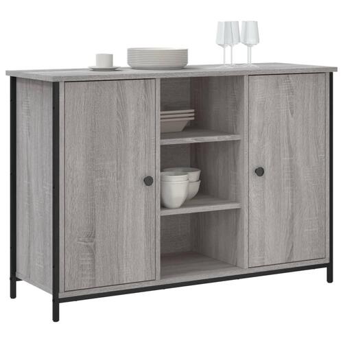 Skænk 100x35x70 cm konstrueret træ grå sonoma-eg