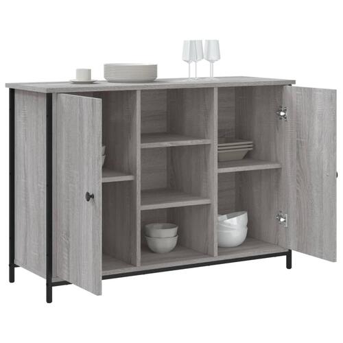 Skænk 100x35x70 cm konstrueret træ grå sonoma-eg