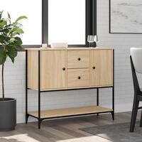 Skænk 100x36x85 cm konstrueret træ sonoma-eg