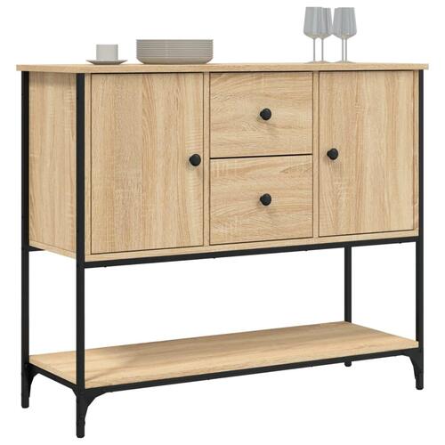 Skænk 100x36x85 cm konstrueret træ sonoma-eg