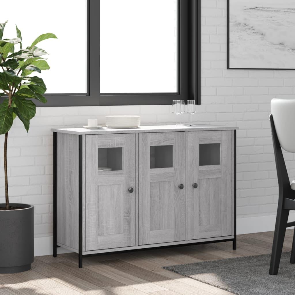 Skænk 100x35x70 cm konstrueret træ grå sonoma-eg billede