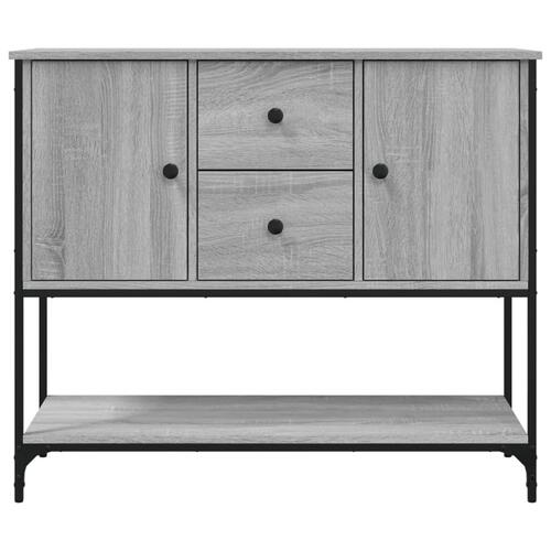 Skænk 100x36x85 cm konstrueret træ grå sonoma-eg
