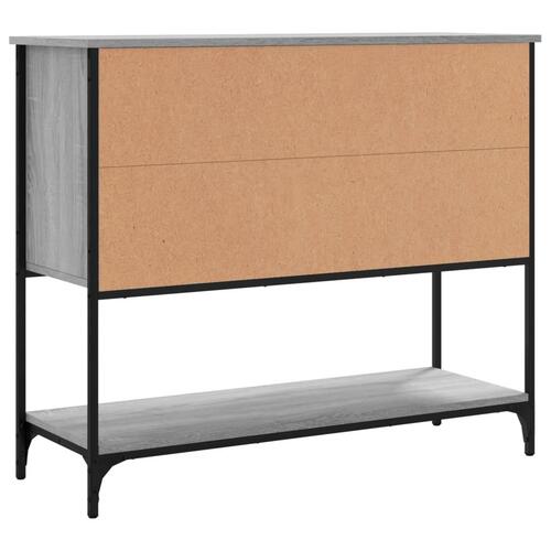 Skænk 100x36x85 cm konstrueret træ grå sonoma-eg