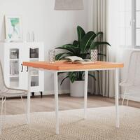 Bordplade 80x80x4 cm firkantet massivt bøgetræ