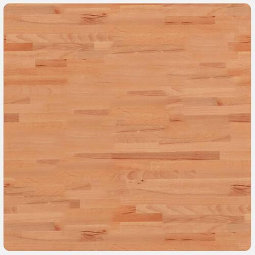Bordplade 80x80x4 cm firkantet massivt bøgetræ