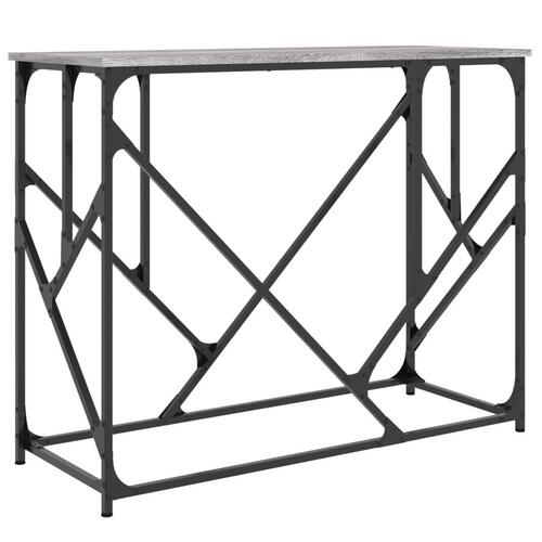 Konsolbord 100x40x80 cm konstrueret træ grå sonoma-eg