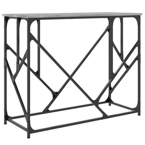 Konsolbord 100x40x80 cm konstrueret træ grå sonoma-eg
