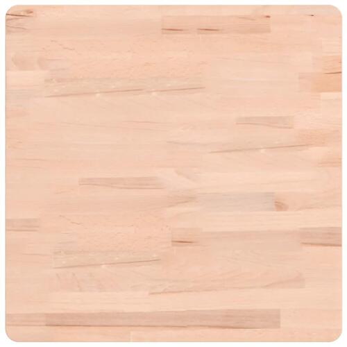 Bordplade 50x50x1,5 cm firkantet massivt bøgetræ