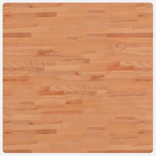 Bordplade 90x90x2,5 cm firkantet massivt bøgetræ
