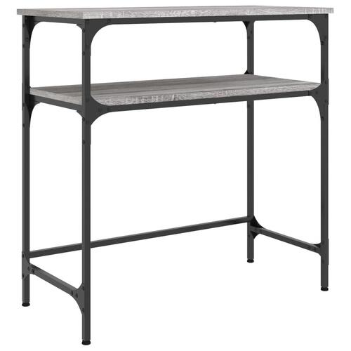 Konsolbord 75x35,5x75 cm konstrueret træ grå sonoma-eg