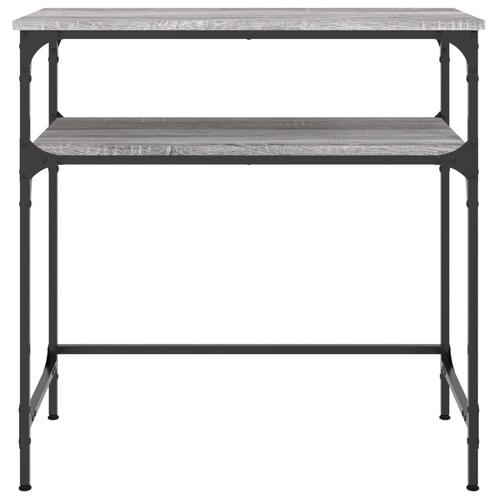 Konsolbord 75x35,5x75 cm konstrueret træ grå sonoma-eg