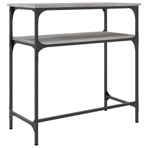 Konsolbord 75x35,5x75 cm konstrueret træ grå sonoma-eg