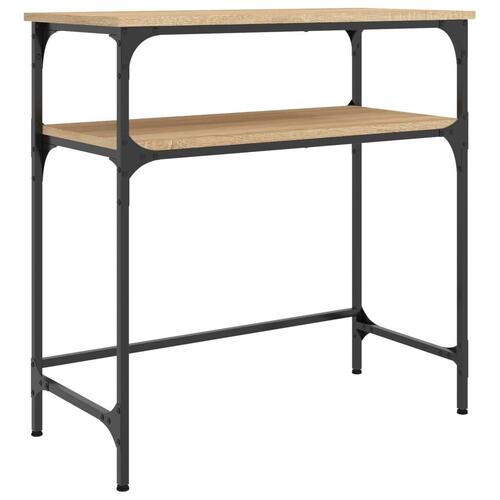 Konsolbord 75x35,5x75 cm konstrueret træ sonoma-eg