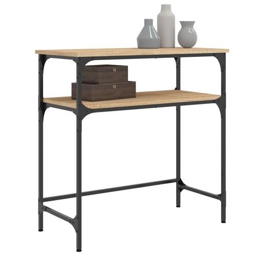 Konsolbord 75x35,5x75 cm konstrueret træ sonoma-eg