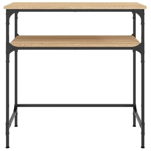 Konsolbord 75x35,5x75 cm konstrueret træ sonoma-eg