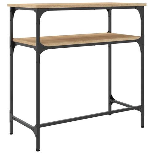 Konsolbord 75x35,5x75 cm konstrueret træ sonoma-eg