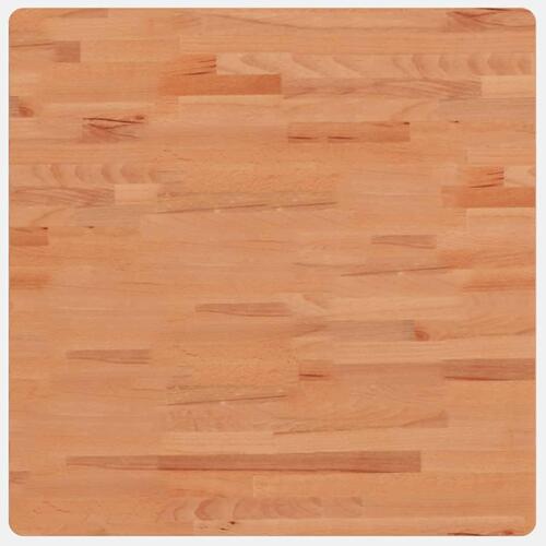 Bordplade 70x70x2,5 cm firkantet massivt bøgetræ