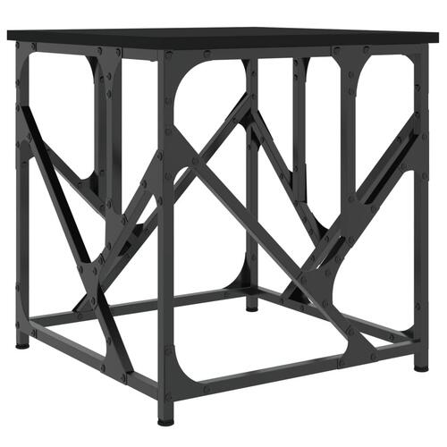 Sofabord 45x45x47,5 cm konstrueret træ sort