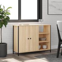 Skænk 100x33x75 cm konstrueret træ sonoma-eg