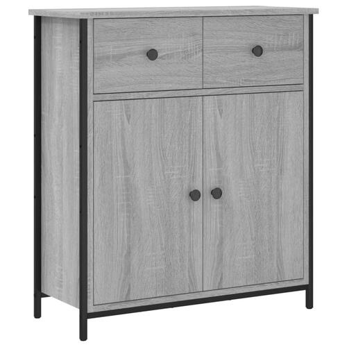 Skænk 70x30x80 cm konstrueret træ grå sonoma-eg