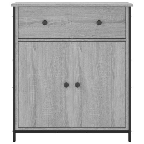 Skænk 70x30x80 cm konstrueret træ grå sonoma-eg