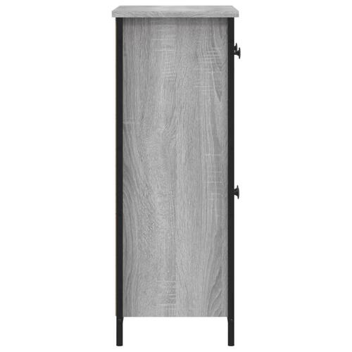 Skænk 70x30x80 cm konstrueret træ grå sonoma-eg