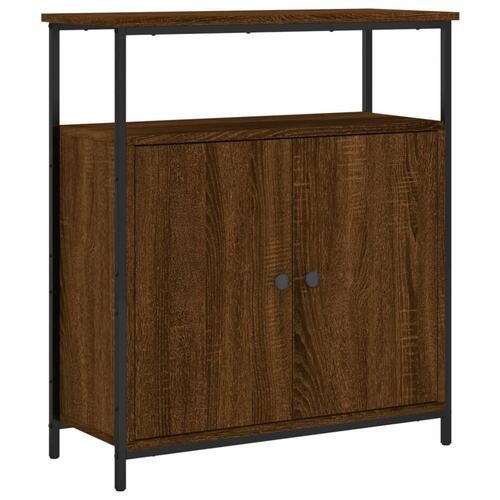 Skab 70x30x80 cm konstrueret træ brun egetræsfarve