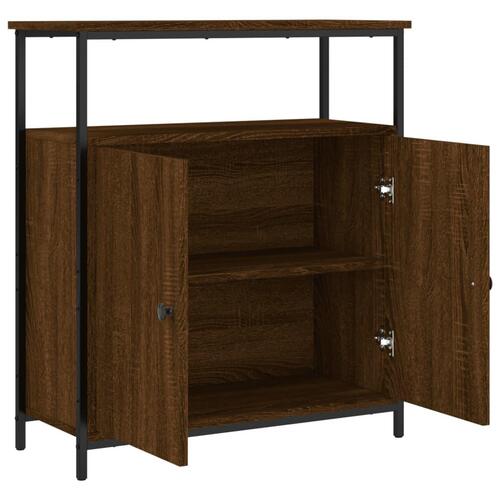 Skab 70x30x80 cm konstrueret træ brun egetræsfarve