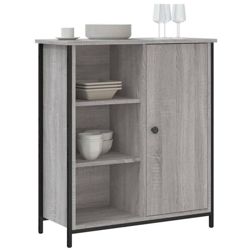 Skænk 70x30x80 cm konstrueret træ grå sonoma-eg