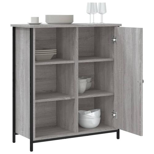 Skænk 70x30x80 cm konstrueret træ grå sonoma-eg