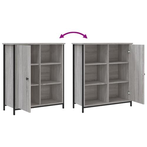 Skænk 70x30x80 cm konstrueret træ grå sonoma-eg