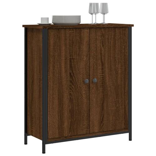 Skab 70x30x80 cm konstrueret træ brun egetræsfarve