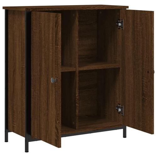 Skab 70x30x80 cm konstrueret træ brun egetræsfarve