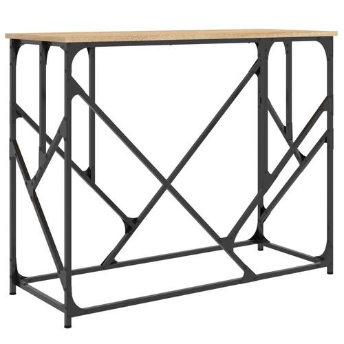 Konsolbord 100x40x80 cm konstrueret træ sonoma-eg