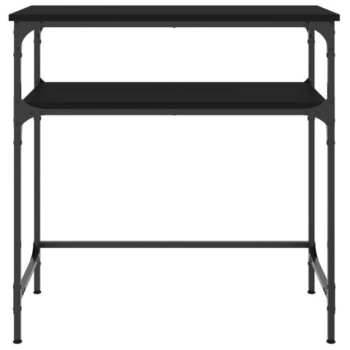 Konsolbord 75x35,5x75 cm konstrueret træ sort