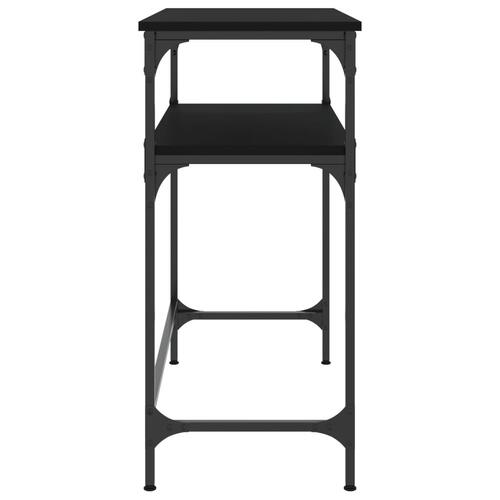 Konsolbord 75x35,5x75 cm konstrueret træ sort