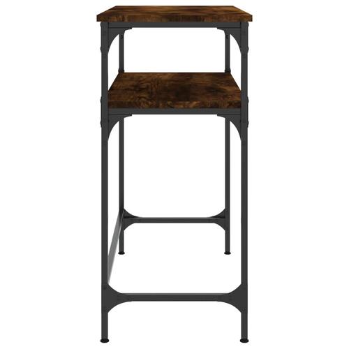 Konsolbord 75x35,5x75 cm konstrueret træ røget egetræsfarve