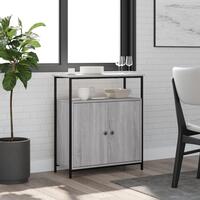 Skænk 70x30x80 cm konstrueret træ grå sonoma-eg