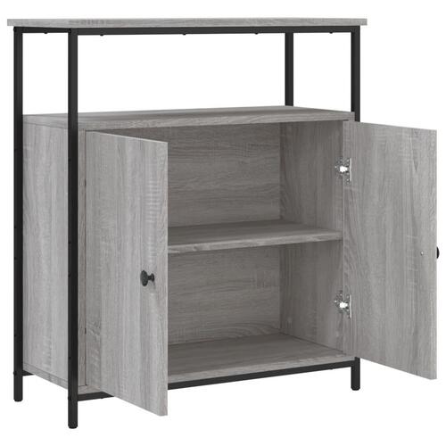 Skænk 70x30x80 cm konstrueret træ grå sonoma-eg
