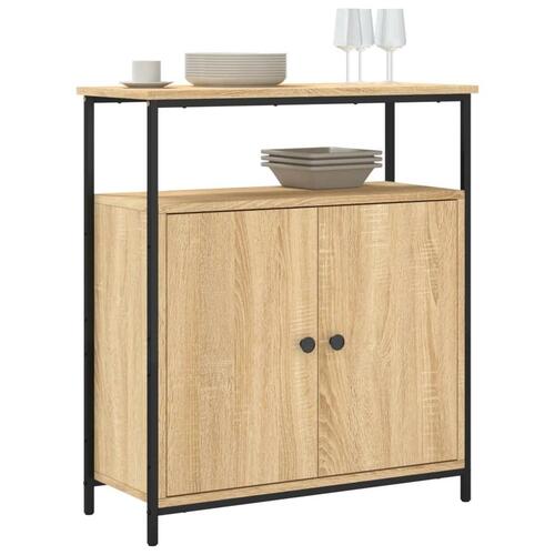 Skænk 70x30x80 cm konstrueret træ sonoma-eg