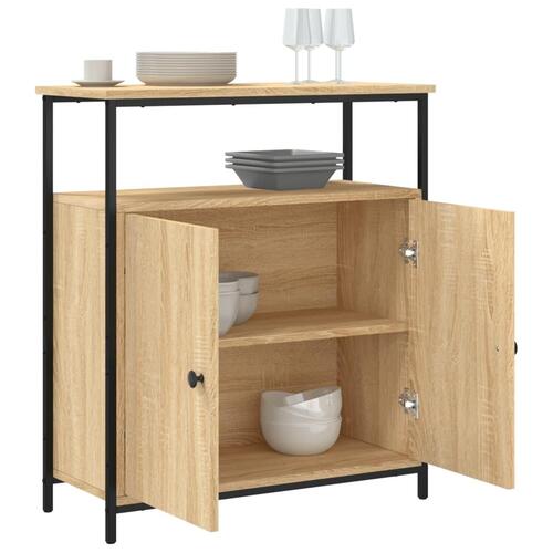 Skænk 70x30x80 cm konstrueret træ sonoma-eg