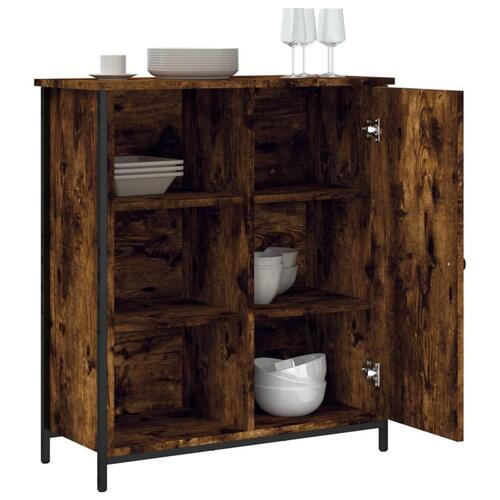 Skænk 70x30x80 cm konstrueret træ røget egetræsfarve