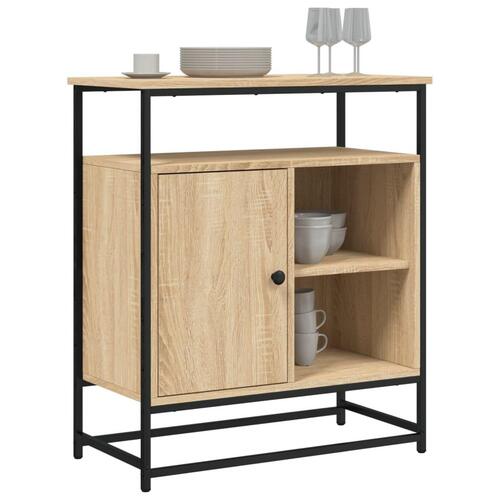 Skænk 69x35x80 cm konstrueret træ sonoma-eg