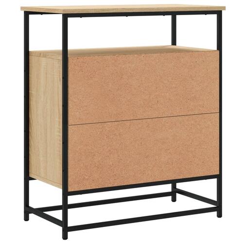 Skænk 69x35x80 cm konstrueret træ sonoma-eg