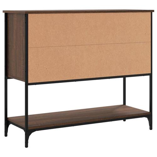 Skænk 100x36x85 cm konstrueret træ brun egetræsfarve