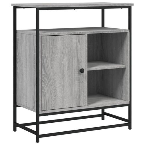 Skænk 69x35x80 cm konstrueret træ grå sonoma-eg
